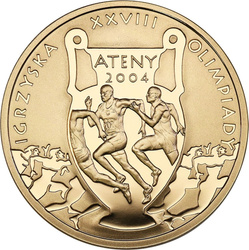 Złota moneta NBP Igrzyska Olimpijskie - Ateny 200 zł 15,5 g (24h)