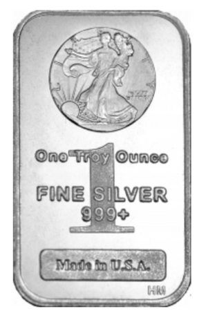 5 x sztabka srebra losowa 1 oz (24h)