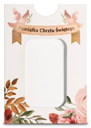Blisterpack Okolicznościowy - Chrzciny - kolor różowy (48h)