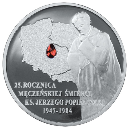 Moneta srebrna 10 zł - KS. JERZY POPIEŁUSZKO - 2009 (24h)