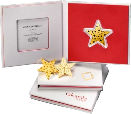 Combistar -  5 x złota sztabka 1 g (48h)