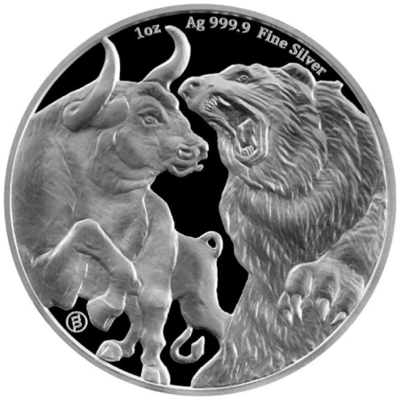 20 x srebrna moneta Tokelau Bull and Bear 1 oz (24h)