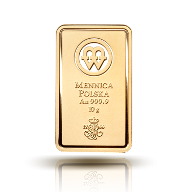 Sztabka złota Mennica Polska 10 g (48h) 