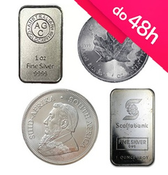 5 x  sztabka / moneta srebrna II gatunek 1 oz (48h)