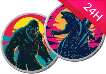 2$ GODZILLA VS. KINGKONG - ZESTAW 2 MONET