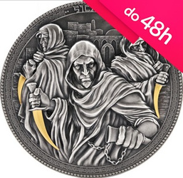 Moneta srebrna SYKARIUSZE - SKRYTOBÓJCY 5$ 2 oz (48h)
