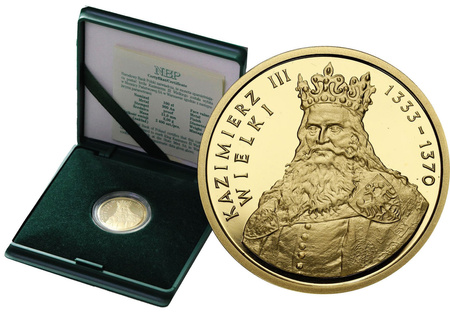 Złota moneta NBP Kazimierz III Wielki 100 zł 8 g (24h)