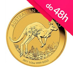 Moneta złota Australijski Kangur 1/2 oz (48h)