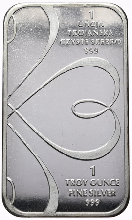 Sztabka srebra Mazowiecka Mennica Inwestycyjna 1 oz (24h)