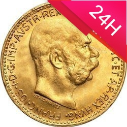 Złota moneta 10 Koron  (24h)
