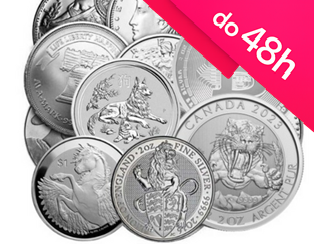 Sztabka / moneta srebrna  2 oz (48h)