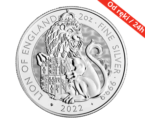 Srebrna moneta Bestie Tudorów: LION OF ENGLAND 2022 2 oz (24h)