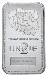 Sztabka srebra 2 oz  (24h)