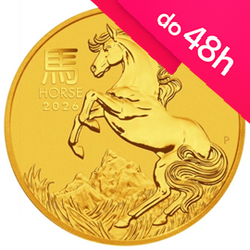 Moneta złota LUNAR III Rok Konia 2026 2 oz (48h)