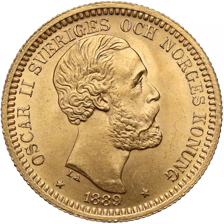 Moneta złota 20 koron szwedzkich (48h)