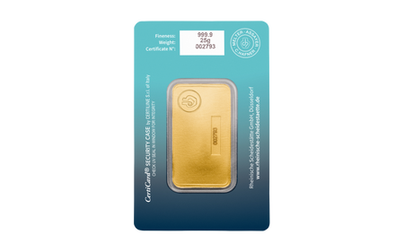 Sztabka złota CertiCard 25 g (48h)