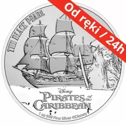 Srebrna moneta Niue: Disney Piraci z Karaibów - Czarna Perła 2021 1oz (24h)
