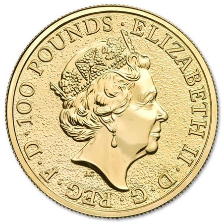 Moneta złota z serii Bestie Królowej: Gryf 1 oz 2017 (48h)