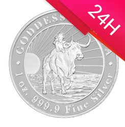 Srebrna moneta Tokelau: Goddess Europa 1 oz (24h)