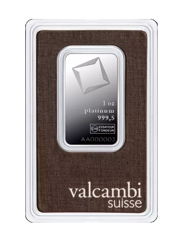 Sztabka platyny Valcambi 1 oz