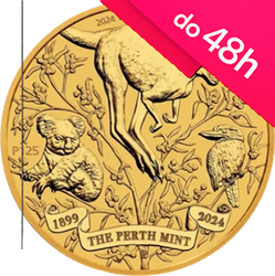 Moneta złota z okazji 125. rocznicy Perth Mint  2024 1 oz (48h)