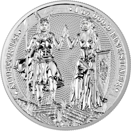 Srebrna moneta Allegories: Galia & Germania 2022 1 oz (24h) 