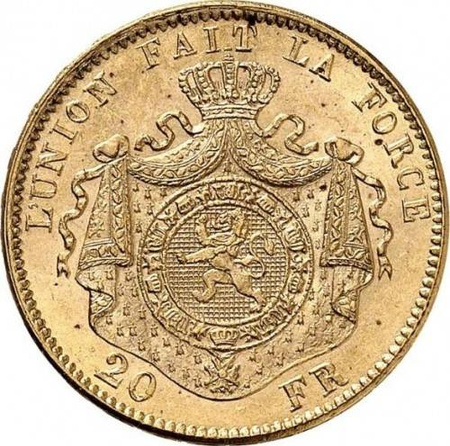Moneta złota 20 Franków – Leopold II (48h)