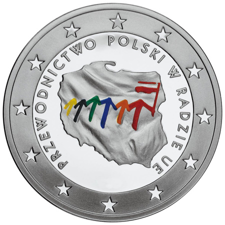 Moneta srebrna 10 zł - PRZEWODNICTWO POLSKI W UE  - 2011 (24h)