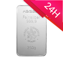 Sztabka srebra 250 g (24h)