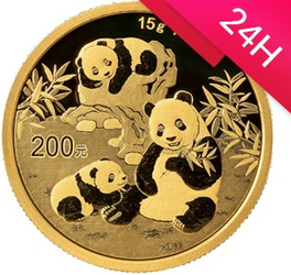 Złota moneta Chińska Panda 15 g 2025 (24h)