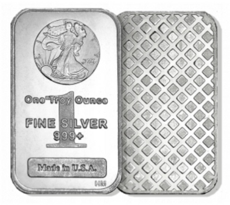 5 x sztabka srebra losowa 1 oz (24h)