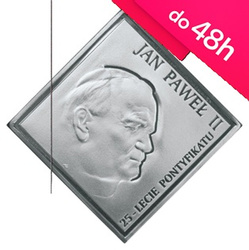 Moneta srebrna 20 zł - JAN PAWEŁ II - 25-LECIE PONTYFIKATU - 2003 (48h)