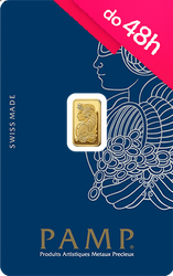 Sztabka złota PAMP 1 g (48h)