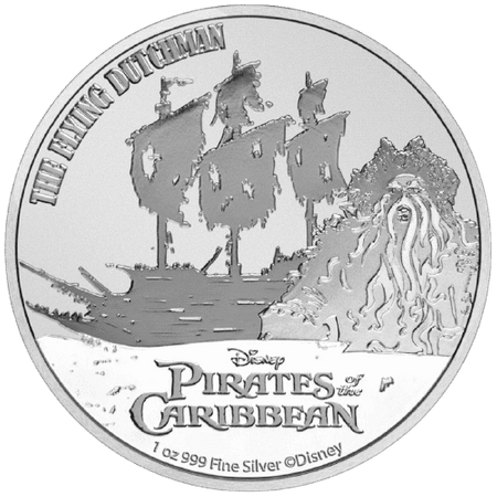 Srebrna moneta Niue: Disney Piraci z Karaibów - Latający Holender 2021 1oz (24h)