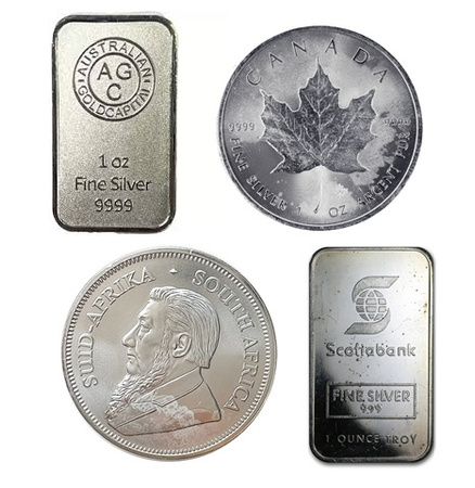 5 x  sztabka / moneta srebrna II gatunek 1 oz (48h)