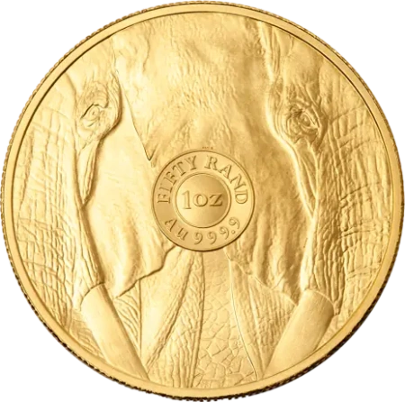 Złota moneta z serii Big Five: Słoń 1 oz (24h)