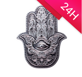 Hamsa Stackable High Relief Antiqued 2022 2 oz (24h)