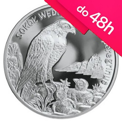 Moneta srebrna 20 zł - SOKÓŁ WĘDROWNY - 2008 (48h)