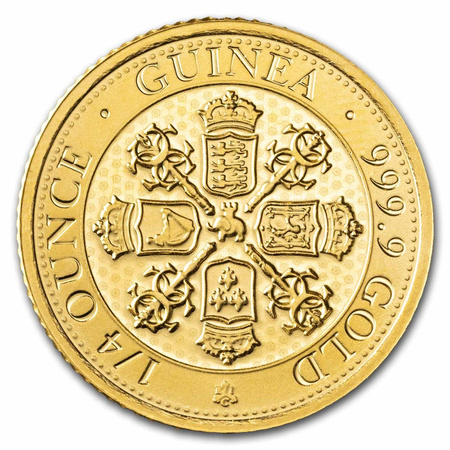Złota moneta St. Helena Gwinea 1/4 oz (24h)