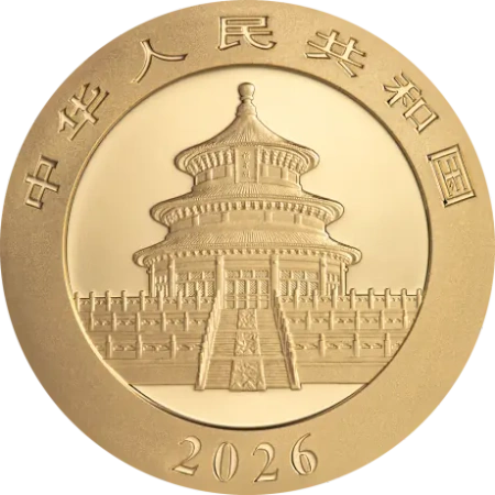 Moneta złota Chińska Panda 2026 15 g (48h)