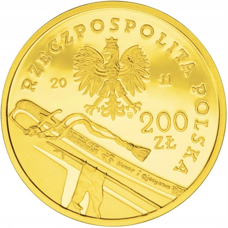 Złota moneta NBP Ułan II Rzeczpospolitej 2011 200 zł 15,5 g (24h)