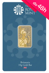 Sztabka złota Britannia 10 g (48h)