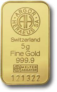 Sztabka złota 5 g (48h) 