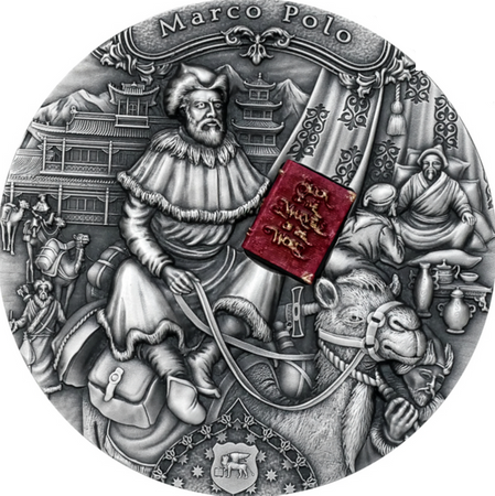 Moneta srebrna 5$ MARCO POLO - SŁYNNI ODKRYWCY (48h)