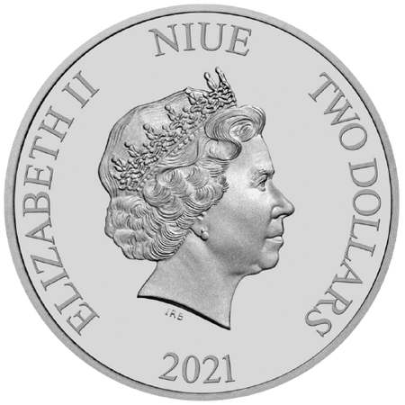 Srebrna moneta Niue: Disney Piraci z Karaibów - Latający Holender 2021 1oz (24h)