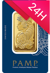 Sztabka złota PAMP 100 g (24h)