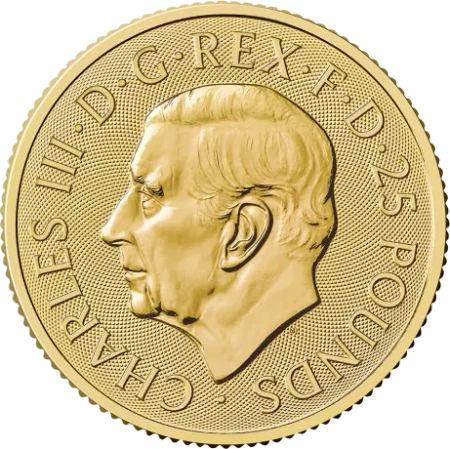 Moneta złota Brytyjski Lew 2025 1/4 oz (48h)