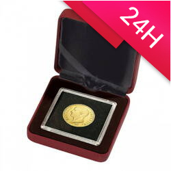 Pudełko na monetę w kapslu Quadrum - Nobile 1S CZERWONE + kapsel (24h)