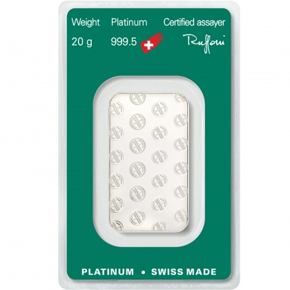 Sztabka platyny CertiCard LBMA 20 g (24h)