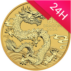 Złota moneta z serii Lunar III Rok Smoka 2024 1/2 oz (24h)